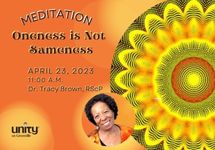 April 23 Oneness is Not Sameness